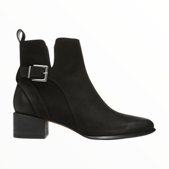 VIONIC | Sienna Waterproof Nubuck Leather Moto Boots in Black | 7.5 - Picture 1 of 15